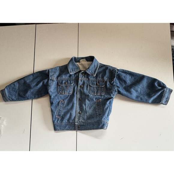 Vintage London Fog TURBO Jean Jacket Boys Girls Kids Size‎ Large / 7 - Picture 5 of 15